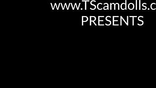 Watch busty blonde shemale wanking her big tits and cumming on webcam!