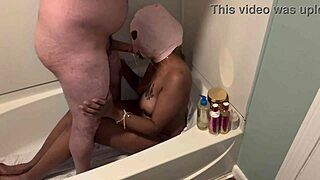 Slave puking in bathtub before interracial throatpissing and cum on eye