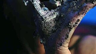 messy food birthday cake girl