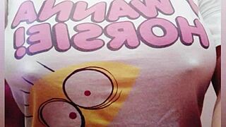 Aurora Estelar, mature Mexican milf hot wife, shows huge natural tits in photoshoot by Huntr666