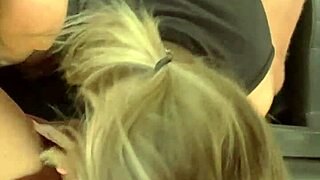 Amateur couple engages in ass licking, rimjob, and footjob in parked car.