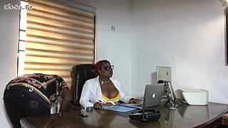 Lucky Cleaner Assists with Work Tasks