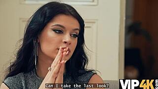 Sexy Brunette Sucks Old Cock