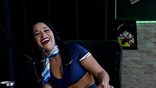 Gorgeous Brunette Stripper Shows Beautiful Breasts After Saying She Doesn't Like Exposure And About Being With Famous - Tifany Rocha Swing Cast Watch On Sheer Red