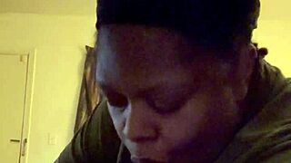 Giant cock sipped by chubby amateur