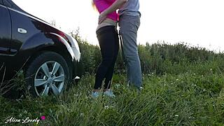 i'm the horny taxi driver who fucked that blonde hard by the car at sunset, oh man