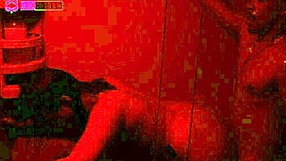 girl enjoys big black cock in the shower