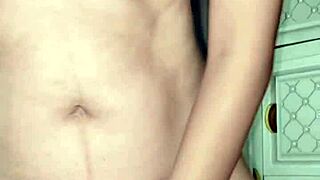 young beautiful widow reaches climax with convulsions