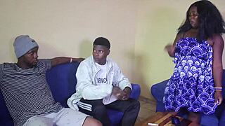 Milo Gets Brutal Double Anal by Dimitri Venum and Guillaume Wayne While Wife Lulu Watches