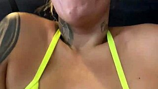 Training in thong bikini at gym facing Copacabana beach, almost expelled, felt excited