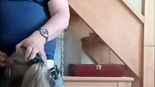 Esclave f session with ice and blowjob 😈