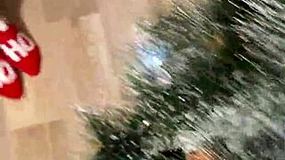 Step Sister Reveals Christmas Costume and Offers Her Body!