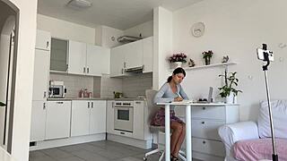 Behind scenes hardcore fuck with straight addict!