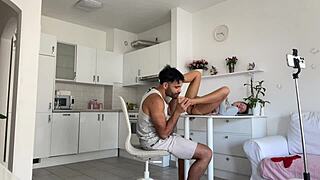 Behind scenes hardcore fuck with straight addict!