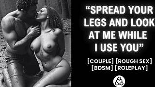 He dominates his girlfriend in the forest bdsm roleplay asmr porn for women