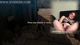 S sexy Bimbo Uses Lovense During Gaming Session Playing Bayonetta Episode 4