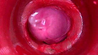 Oh god, watch this powerful cum filling the pussy from inside!