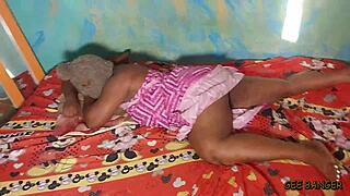 The ebony queen amateur gets banged hard by muscular men in various positions.