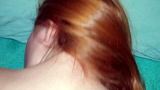 Milf gets pussy massage with big creampie