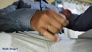 Malik Drago9 - Big Dick Very Horny At Work Jerking Off Cumming A Lot