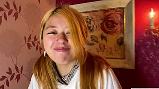 Recent graduate gal masturbates intensely to orgasm.