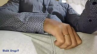 Malik Drago9 - Big Dick Very Horny At Work Jerking Off Cumming A Lot