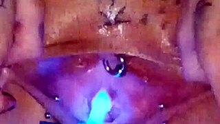 new amateur side show early winter special progress on stretching my piss hole watch my smooth wet pussy cum from the training big natural tits glowstick show watch till the end