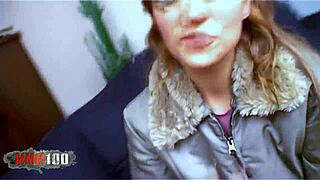 krystal wallas the french beurette relaxes on the remastered sofa with neighbors