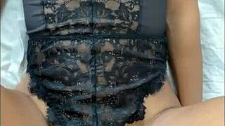 Beautiful Indian babe getting filmed on iPhone in her bedroom