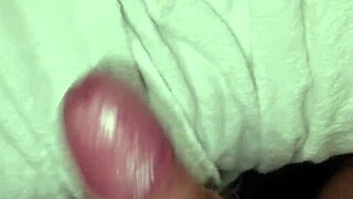 ansima moans spitting on big cock slow intense handjob lots cum drink try not cum