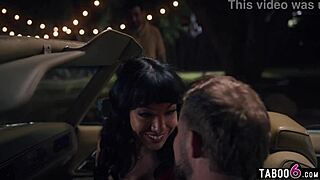 Huge boobs Latina wife enjoys kinky public sex with husband and stranger.