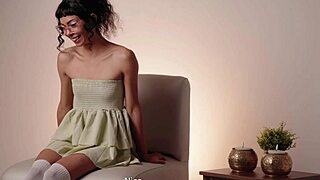 first time anal cindy luna casting interview with petite brunette