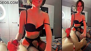 hot couple records intimate passion with big cock on phone.