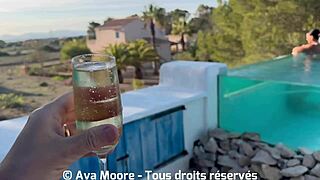 Jolie Brunette Squirts Everywhere, Sucks Big Cock For Tit Sperm?