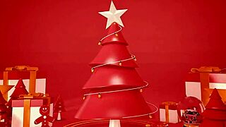 redhead stepsis sucks cock and fucks as christmas gift