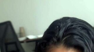 deep sloppy blowjob from amateur couple with big black cock