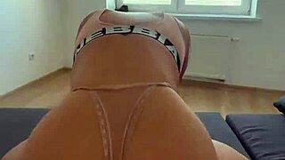 amateur pov buttocks workout turns into intense anal sex with julia fit