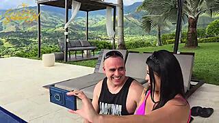 Latina milf bounces huge ass on spanish cock