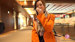 Beautiful wife picked up for creampie sex