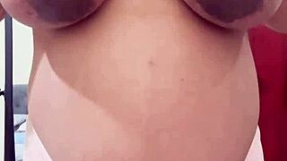 Pregnant Arab Step Mother Teasing And Strips On Webcam Looking For Someone To Fuck Her Hairy Pussy