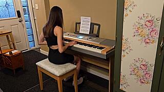 Played with a piano student