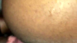 Amateur ebony teen 18+ gets her petite pussy drilled deep