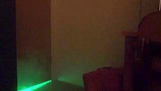 an intriguing encounter with an inflatable alien balloon during a solo session