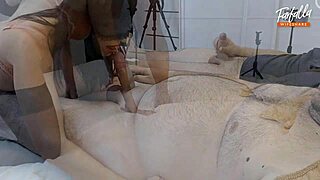 Wife shares with friend for double cumshot in cuckold threesome