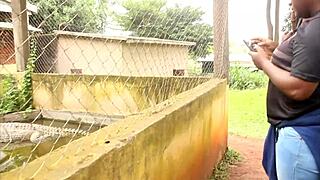 An impressive and unprecedented sex scene in gogo in the adultery of a couple in black africa by a colleague who after having fuck the wife in front of the husband also fucks the husband in front of t 😲