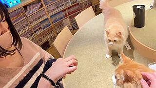 Horny cat girl explodes in intense squirting sex with giant tits and ass