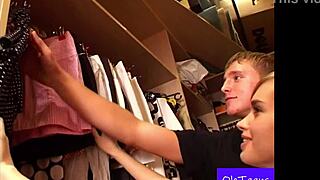 paul and katarinka choosing dresses in college dorm with teen girlfriend 😍