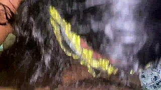 Swallowing Neighbor's Cock Entirely in Midnight Submission