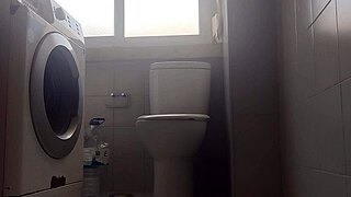 He went to shave his big dick and spit out a lot of milk.