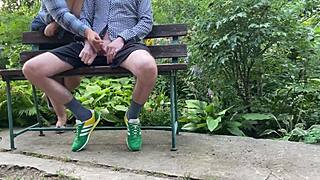 mature cougar with saggy tits made me cum outdoors